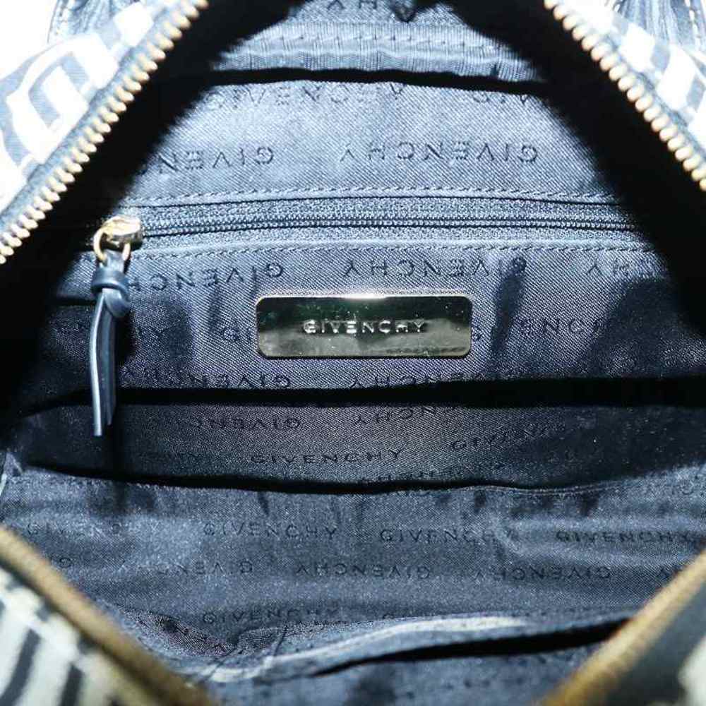 Givenchy Mini Boston Handbag G Pattern Canvas Lea… - image 4